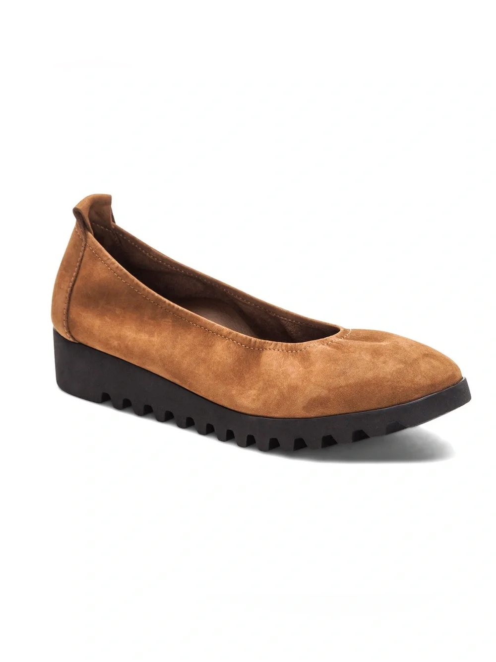 NWOT!  Aetrex Brianna brown suede ballet flat size 36